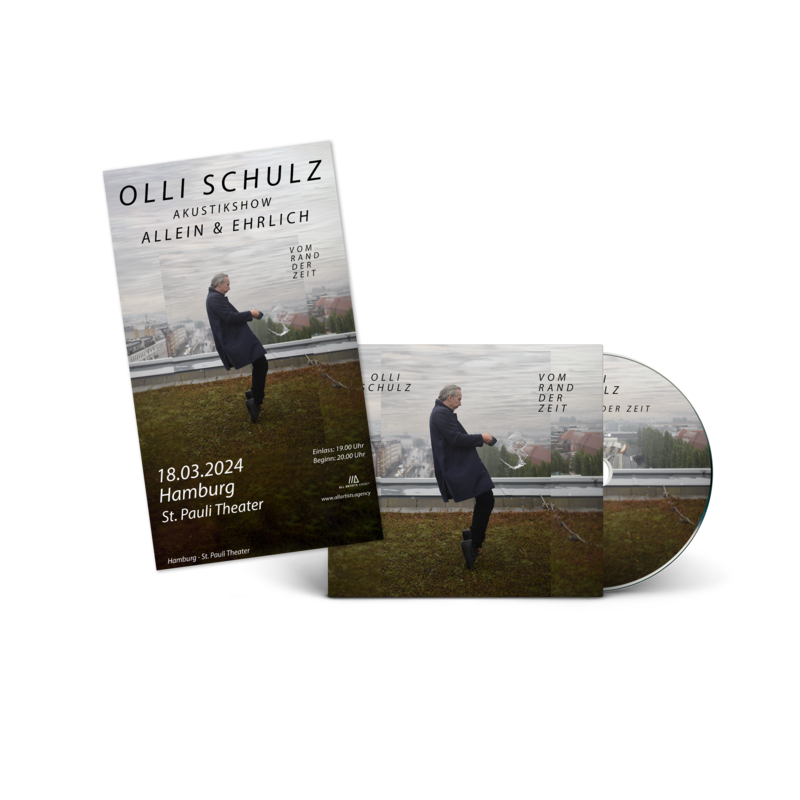 Vom Rand der Zeit by Olli Schulz - CD + Rollstuhlfahrerticket Hamburg - shop now at Olli Schulz store