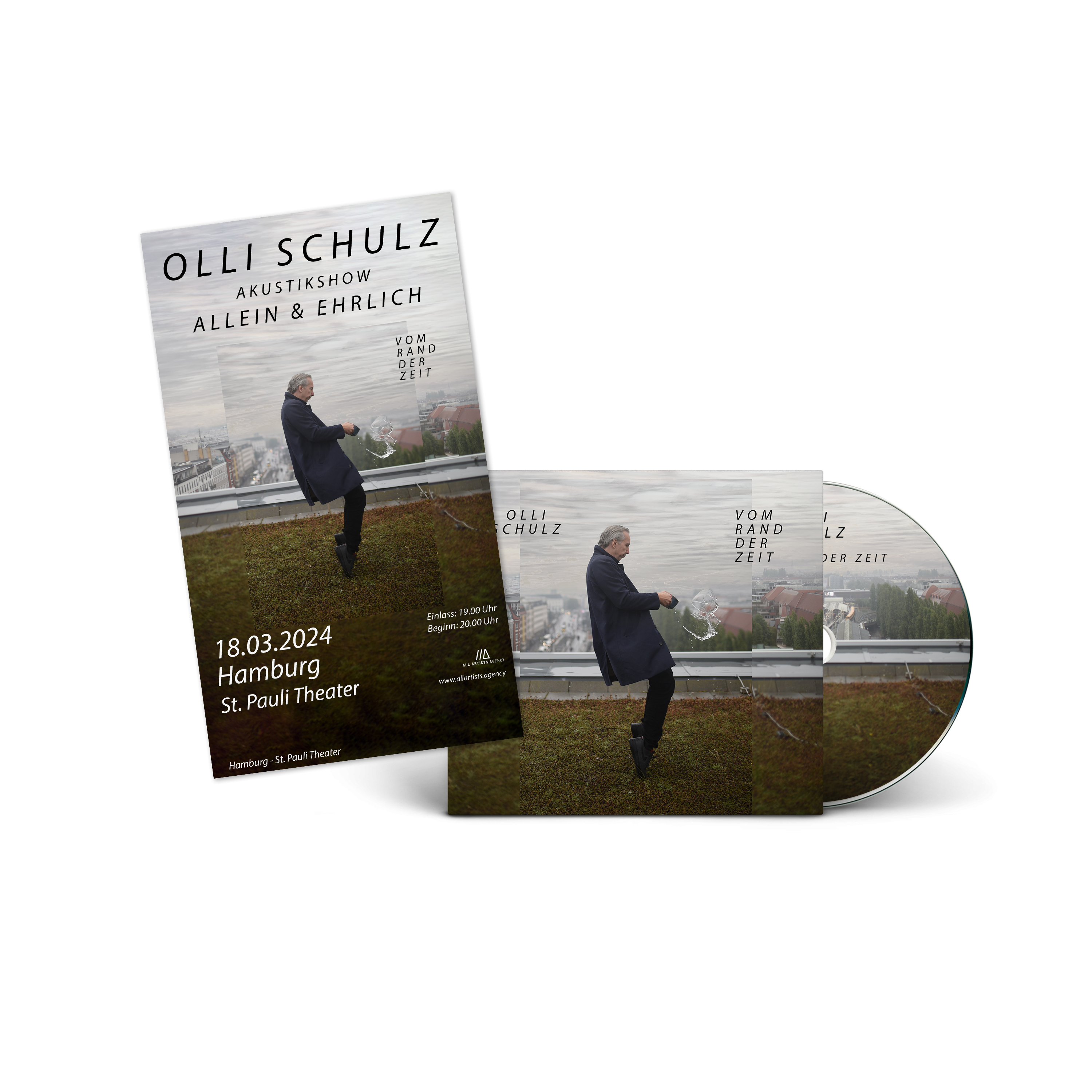 Olli Schulz Vom Rand der Zeit CD + Rollstuhlfahrerticket Hamburg 337617